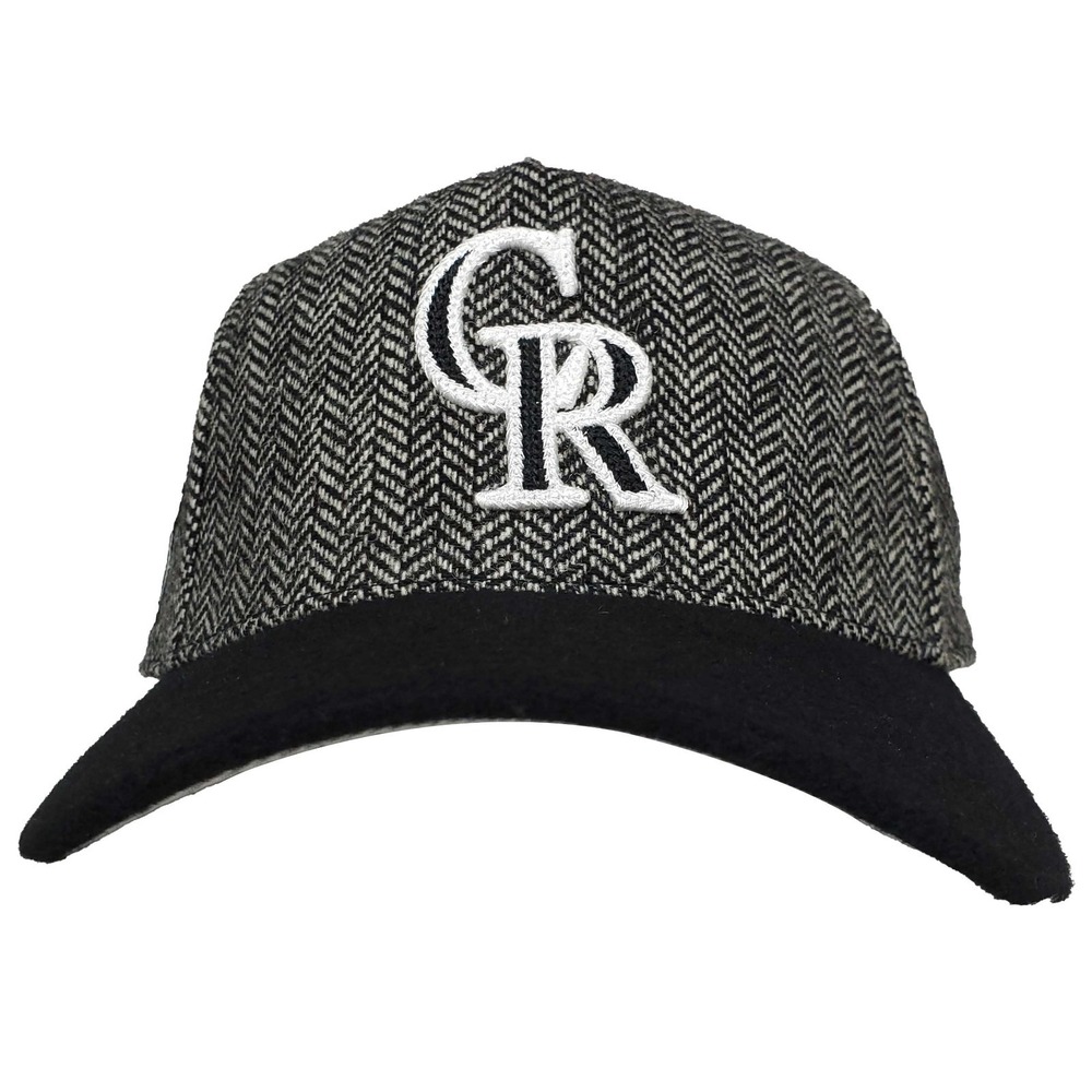 Colorado Rockies Mitchell & Ness MLB Pro Fit Snapback Cap Hat 3D Logo Black NWT